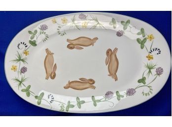 Porcelain Serving Platter - Signed 'Mesa International - Warner, New Hampshire - China'