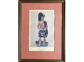 The Argyll & Sutherland Highlanders Scottish Soldier Print