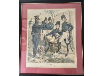 Antique Print By GH Buen & Company NY - VM Whitlock - NYC - 'General Staff & Line Officers - XIV - 1813-1821'
