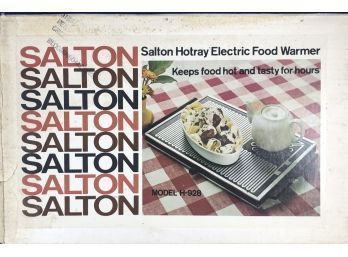 Salton Hotray Electric Food Warmer - With Original Box