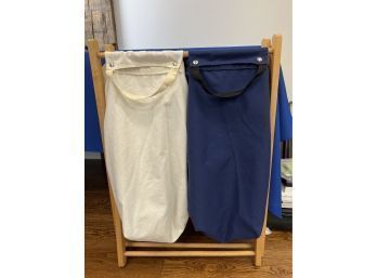 Folding Laundry Rack And Removable Bags