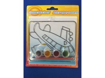 Paint Your Own - Airplane Sun Catcher (1 Of 2)