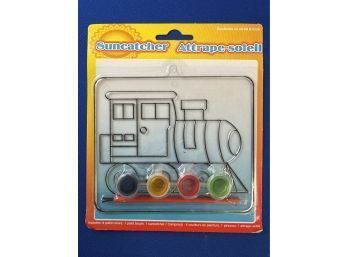 Paint Your Own - Train Engine Sun Catcher (1 Of 2)
