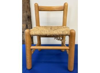 Childs Chair With Rush Seat