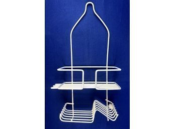 Ventilated White Coated Shower Caddy