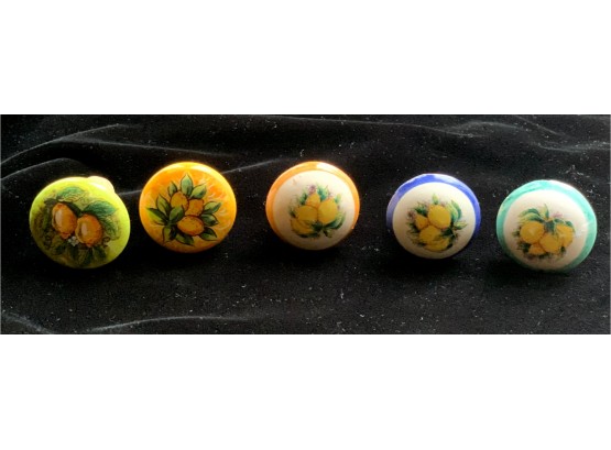 Five Handpainted Wine Stoppers