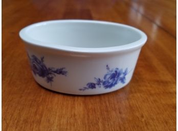 Small China Bowl, Oval With Straight Sides