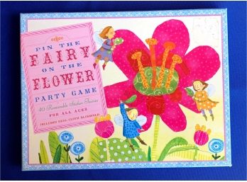 New! Pin The Fairy On The Flower Party Game
