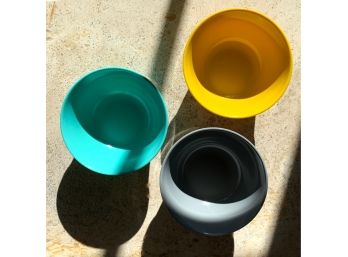 Three Colorful Dip Bowls