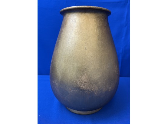 Large Gold Vase - 12 Inches Tall - Made In Italy
