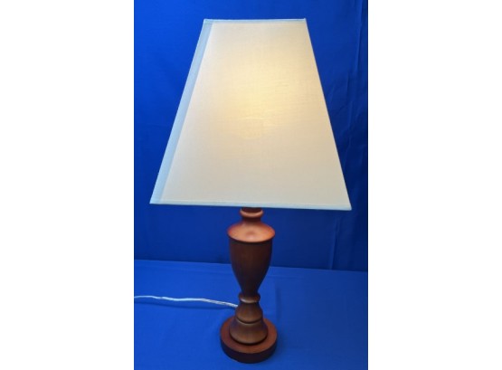 Wooden Lamp With 11inch Shade