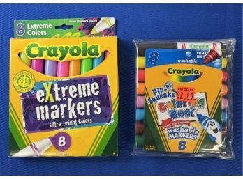 New! Two Sets Of Crayola Markers