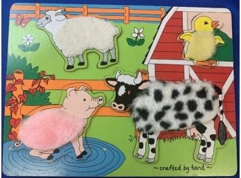 Animal Puzzle With Textures For Children