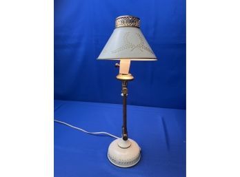 Vintage Metal And Brass Lamp