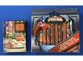 New! Cars And Spider-man Crayons