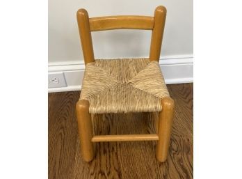 Small Childrens Chair With Rush Seat (1 Of 2)