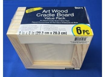 Art Wood Cradle Board Value Pack - Includes 6 Frames