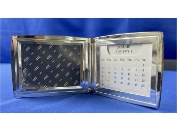 Silver Plated Travel Frame & Perpetual Calendar