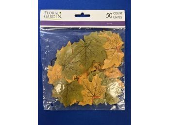New! Floral Garden - 50 Autumn Leaves