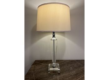 Elegant Modern Lucite Lamp - 30 Inches Tall