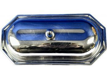 Vintage Butter Dish - Silver Plate - Made In Italy - Signed 'P M Italy'