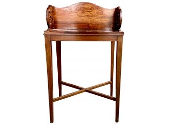 Antique Mahogany & Rosewood End Table Or Bar Table