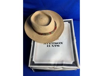 Stetson Panama Hat In Original Box