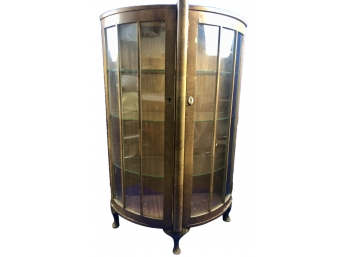Demi-lune Curio Cabinet - Electrified - True Divided Glass Doors