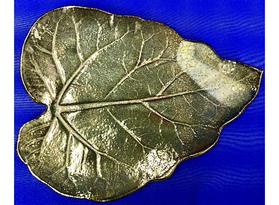 Leaf Form - American Handmade Art Pottery -Signed On Base