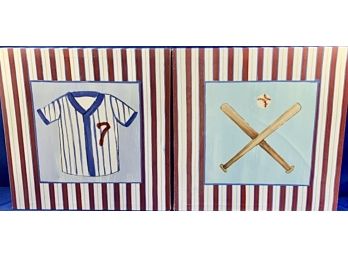 Set Of Two Canvas Prints On Wooden Frame Stretchers - By 'Colleen Karis' Designs