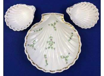 Vintage Porcelain Shell Serving Pieces