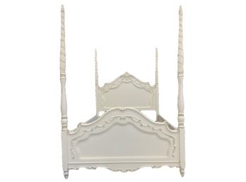 Vintage White  Four Poster Bed