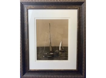 Signed Photograph Of Long Island Sound By Stanley Julian