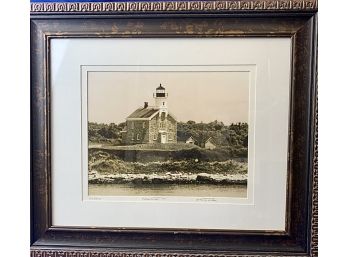 'Plum Island LIghthouse,' Framed And Signed  Photograph By Stanley Julian