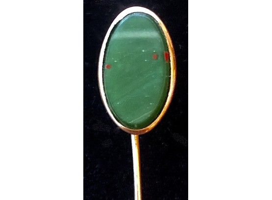 Antique Bloodstone Stick Pin - Unmarked