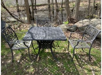 Patio Set 36 Square Table With 3 Chairs