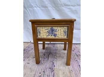 Stenciled End Table