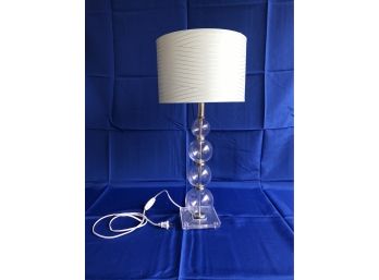 Contemporary Glass Lamp And Shade