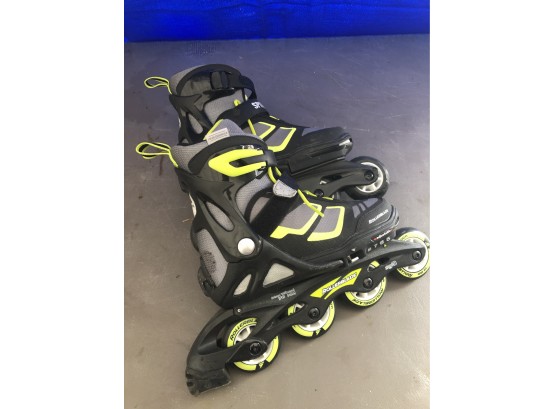 Rollerblades -Spitfire XT -Black With Neon Yellow