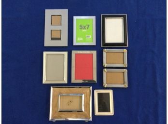 Frames Set Of 9 Misc Smaller Sizes - Silver Or Pewter Finishes