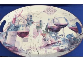 Decorative Tray With Wine Images