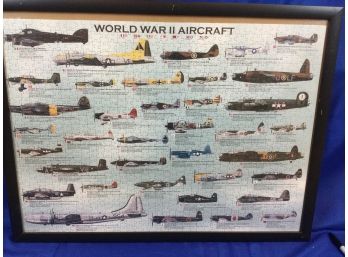 WW II Aircraft Framed Puzzle