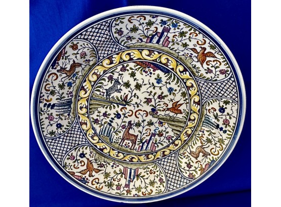 Large Decorative Serving Piece - Painted In Portugal