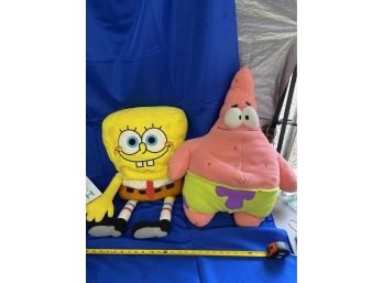Stuffed SpongeBob SquarePants And Friend