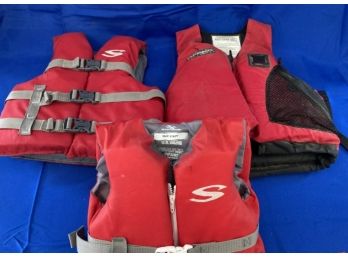 Set Of Coast Guard Approved Floatation Vests