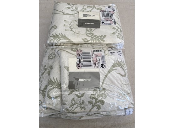 JC Penny Coverlets - Two Coverlets. Cotton Poly Mix.