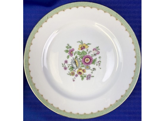 Set Of Nine Vintage French Porcelain Plates Signed 'France Depose'