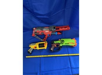 Collection Of Three Nerf Guns