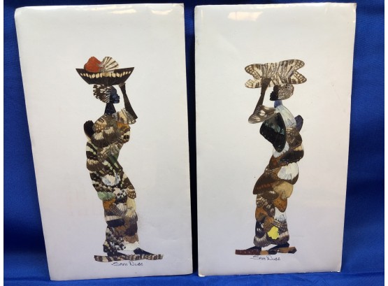 Butterfly Wings- Images -Set Of 2 African Women