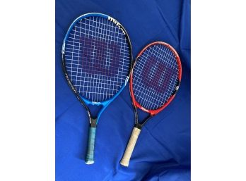 Two Junior Wilson Tennis Racquets